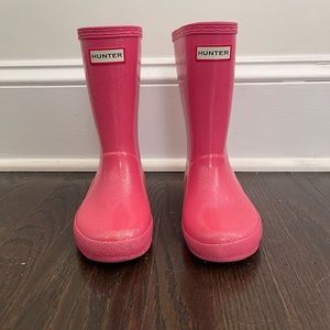 Pink Sparkly Hunter Rain boots